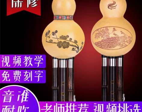 转卖孔雀河葫芦丝初学专业C调降B调学生自学...