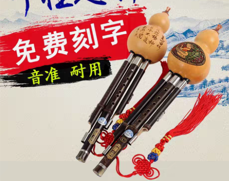 转卖初学者葫芦丝C调 降B调专业紫竹胡芦丝...
