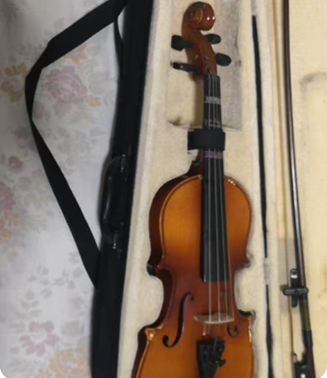1/2小提琴，女儿练琴的备用琴。小了。换了...