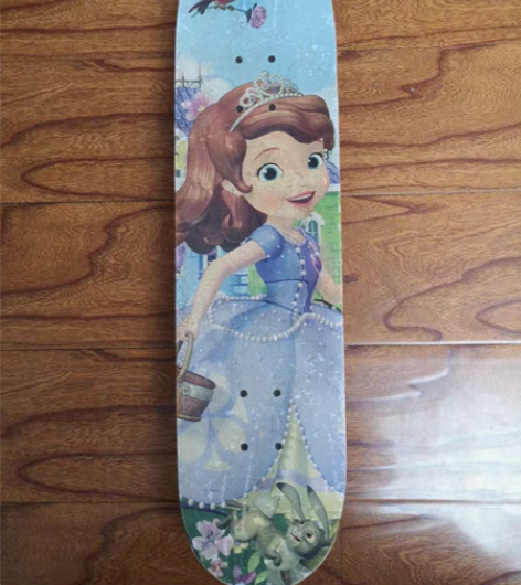 迪斯尼索菲亚公主儿童滑板 带闪光轮??明显...