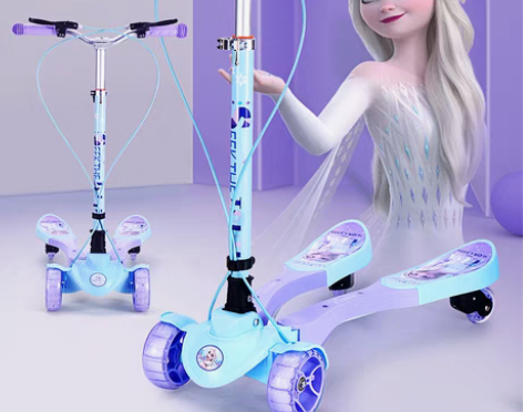 转卖【国货大赏价】迪士尼儿童滑板车6四轮剪...