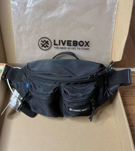 包邮LIVEBOX日系斜挎包男潮牌包包单肩...