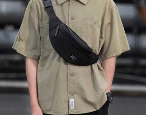 转卖木村耀司男士腰包潮牌休闲单肩斜挎包夏季...