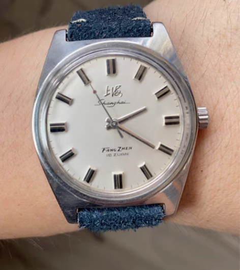 包邮上海19钻机械表  老上海手表 细节看...