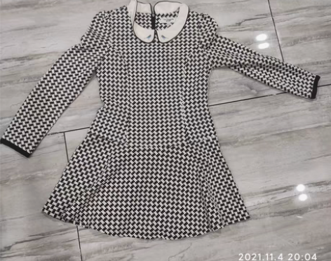 包邮拉夏贝尔连衣裙黑白女装外套时髦 九成新...