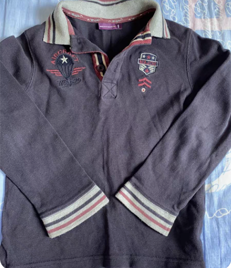 包邮法国稻草人思佳美儿儿童长袖T恤，尺码5...