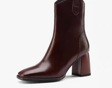 转卖【东邪西毒】英伦风复古马丁靴女真皮粗跟...