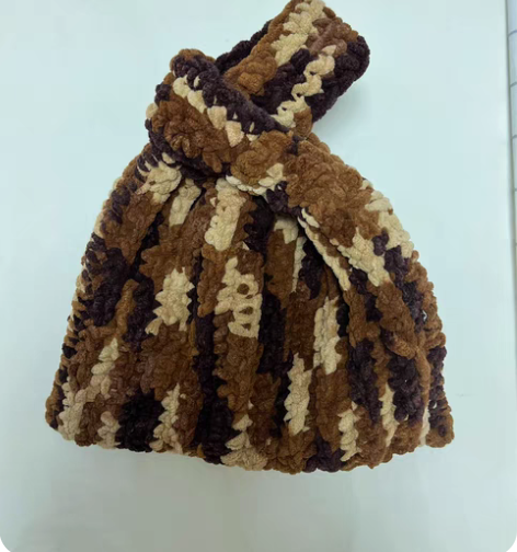 包邮#手提包#手腕包在家自己手工编织的，下...