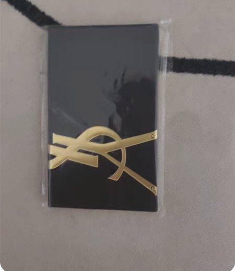 包邮YSL圣罗兰高定笔记本黑色皮革本子 全...