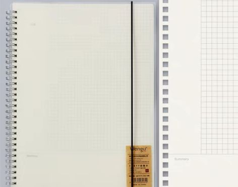 转卖A4笔记本子B5网格本像素画文具线圈小...