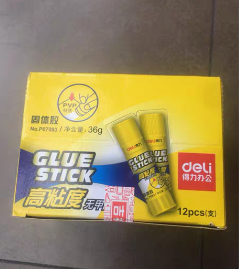 包邮得力高粘度无甲醛36g12支固体胶棒 ...