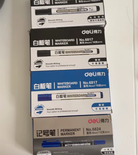 包邮黑色白板笔19支 蓝色白板笔9支 蓝色...