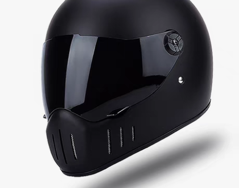 转卖3C复古摩托车全盔冬季 头围58-60...