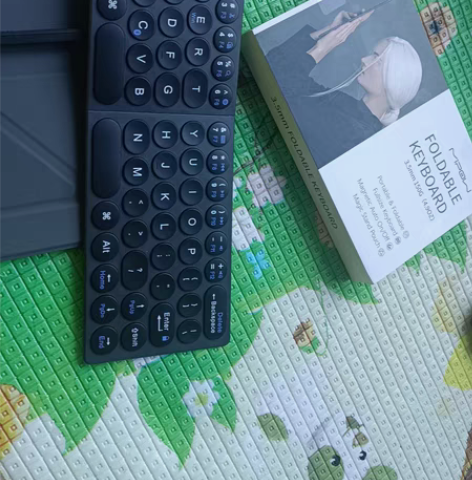 包邮全新！MIPOW折叠无线蓝牙键盘静音适...