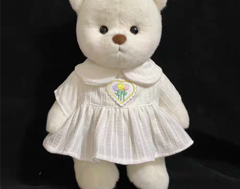 包邮【接单】中号莉娜熊衣服 （娃娃领连衣裙...