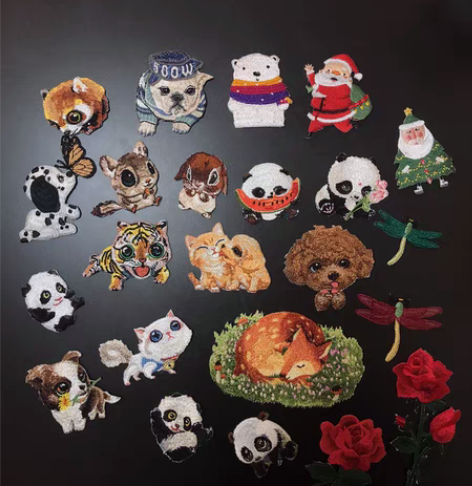 精致超可爱布贴衣服鞋子刺绣小补丁贴羽绒服修...