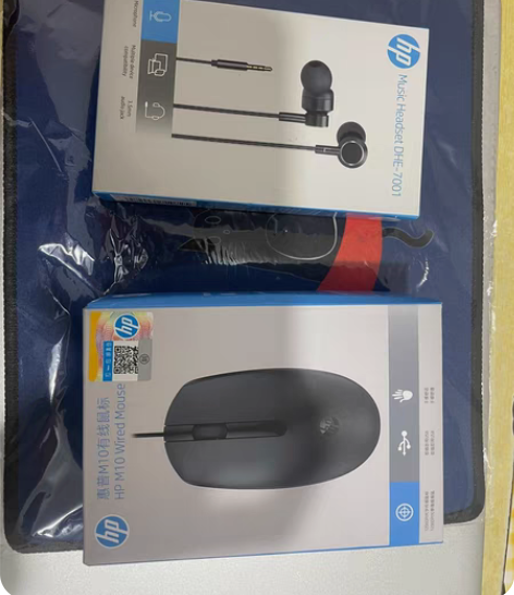 惠普有线耳机?有线鼠标?鼠标垫 自己之前有...