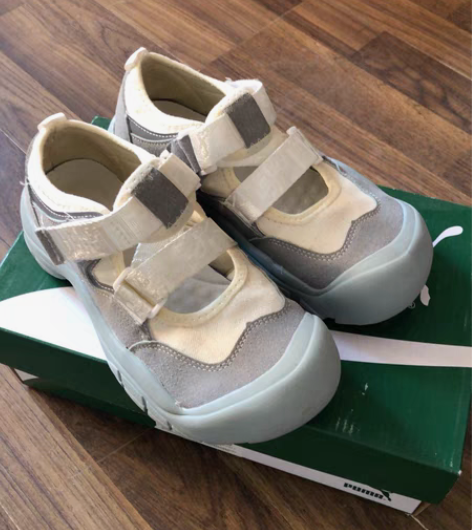 包邮大头鞋圆头厚底丑萌娃娃鞋 36码蓝色?...