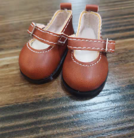 tilda 棉花娃娃鞋棕色20cm 我家娃...
