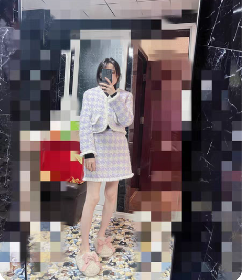 包邮抖音购入189，小香风套装，穿过两次就...