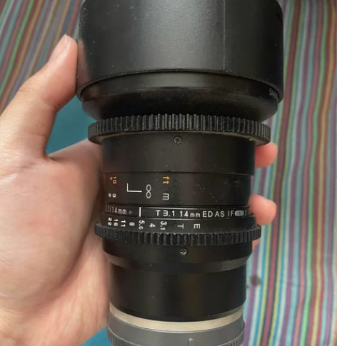 三阳14mm 二代电影镜头t3.1定焦全画...