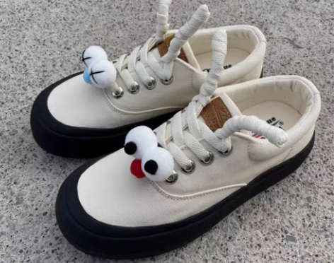 飞跃女鞋低帮帆布鞋大头面包馒头鞋2022新...