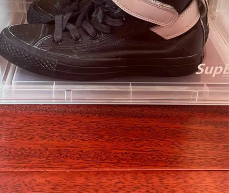 包邮CONVERSE 匡威高帮皮质拼接反光...