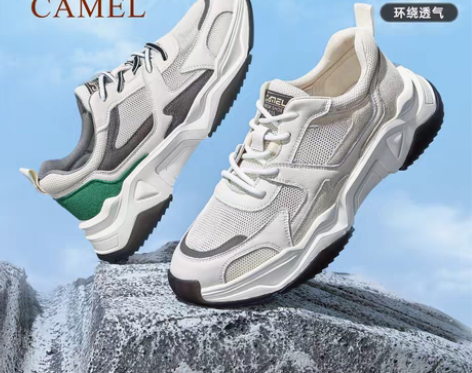 转卖骆驼男鞋2022春秋新款运动鞋男士跑步...