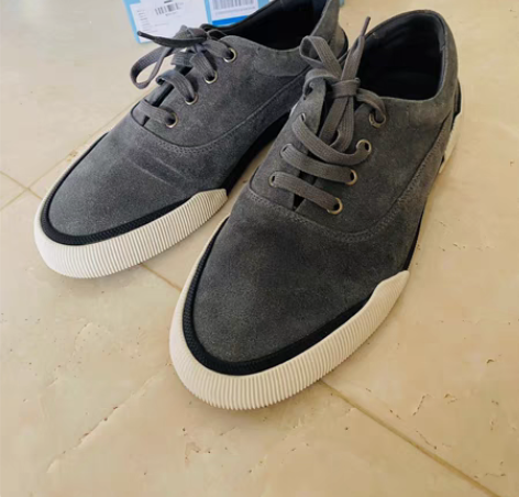 包邮LANVIN 全新40码男士板鞋 la...