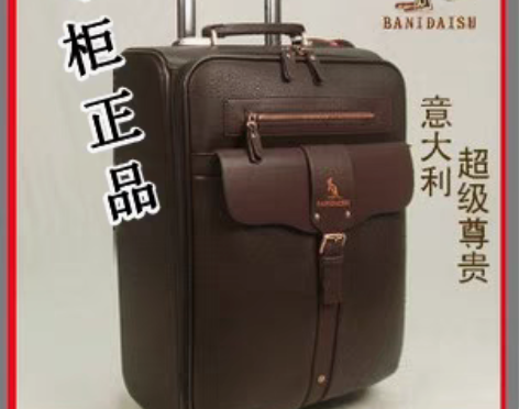 转卖二手正品邦尼袋鼠拉杆箱子旅行箱行李箱包...