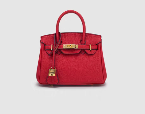 转卖包包女2021新款荔枝纹铂金包夏季手提...