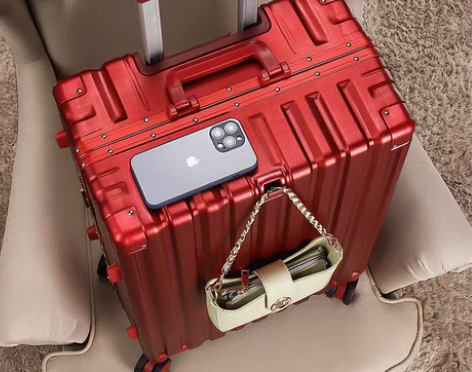 转卖高颜值结婚行李箱女红色陪嫁箱旅行箱嫁妆...