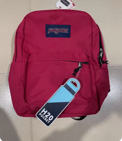 包邮全新酒红色Jansport杰斯伯正品双...