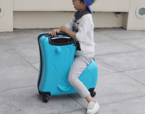 转卖miyo儿童旅行箱可坐可骑万向轮20寸...