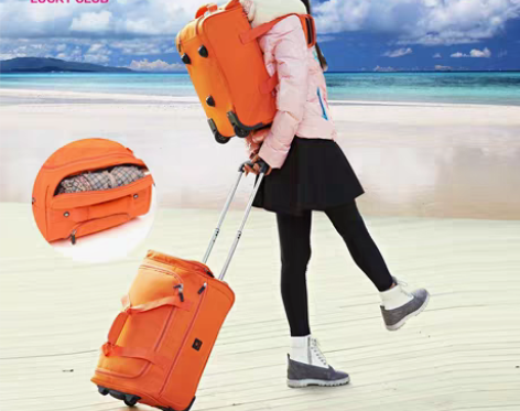 转卖Lucky Club带拉杆包旅行包女手...