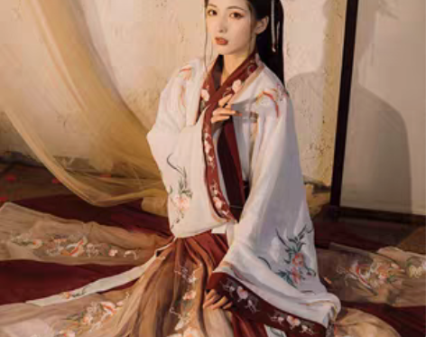 转卖青藜册【芳菲吟】晋制日常春夏汉服三件套...