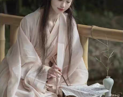 包邮原创神明少女汉服夏款魏晋南北朝大袖衫古...