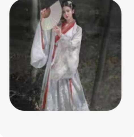 包邮银狐魏晋风汉服  全棉麻材质 中衣轻微...