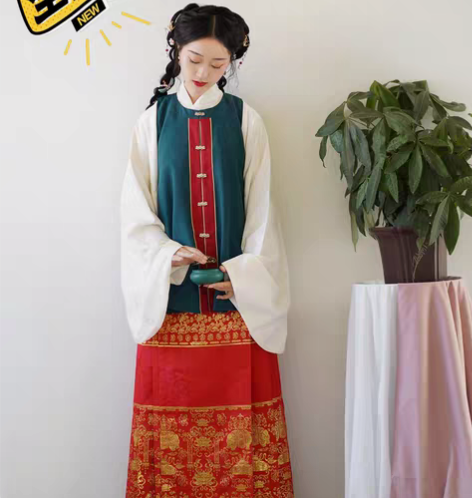 （三件套150）兰若庭汉服图下一整套 仿孔...
