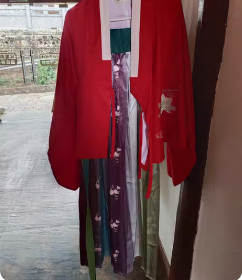 银狐汉服魏晋南北朝时期中国风，绣花齐腰汉服...