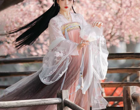 转卖蝉佩正品原创汉服女款初瑶中国风广袖齐胸...