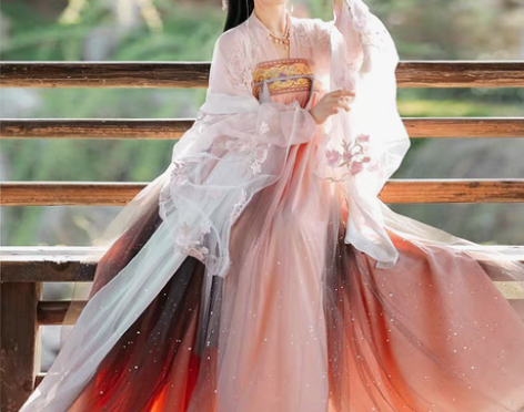 转卖蝉佩蝉佩春樱颂汉服女正品原创中国风对襟...