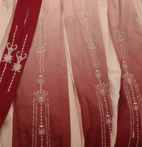 转卖珍缕汉服女正品原创千禧寻坦领三件套一片...