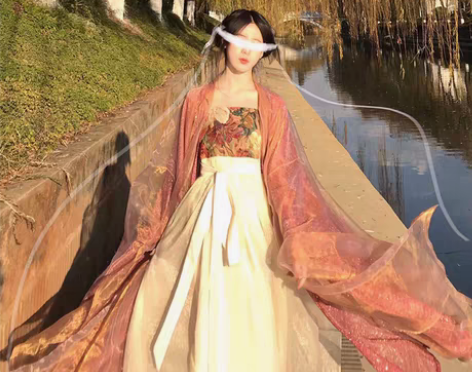 转卖可以当晨袍的汉服，仅在室内试穿过，半卖...