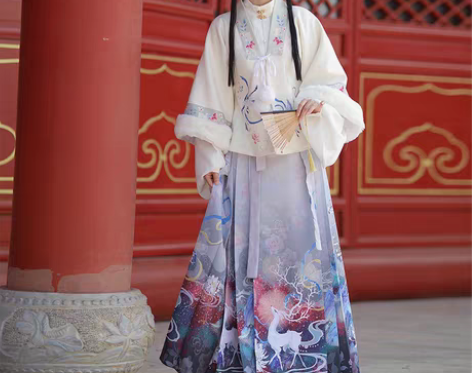 转卖明制汉服女2022新款原创 枫丹白鹿 ...