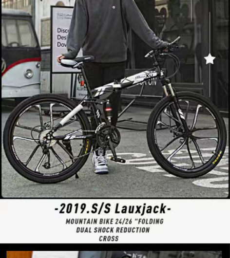 全新lauxjack折叠自行车，买来后一直...