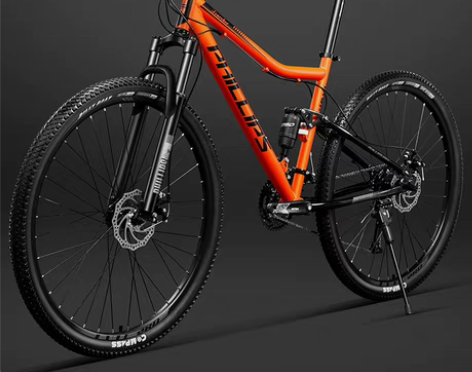 包邮菲利普软尾山地车自行车成人越野双减震变...