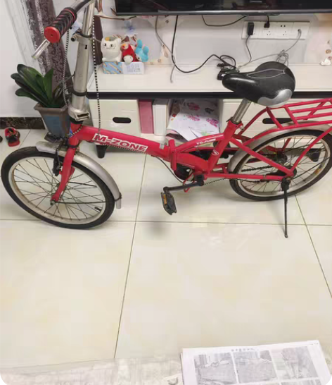 高颜值折叠自行车 感兴趣的话点“我想要”和...