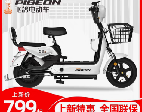 转卖【天猫双12】飞鸽新国标电车48V电动...