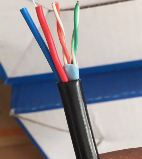 包邮厂家处理包邮300米4+2监控综合网线...